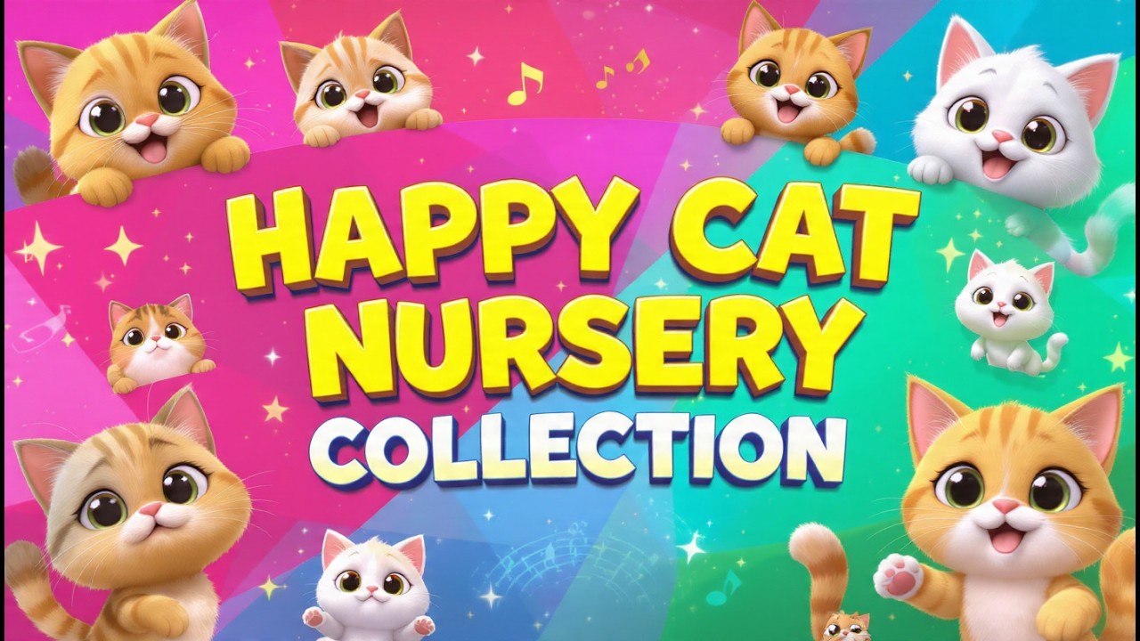 🐾 Funny Cat Nursery Collection | Meow Songs and Rhymes for Kids and Toddlers 🎵