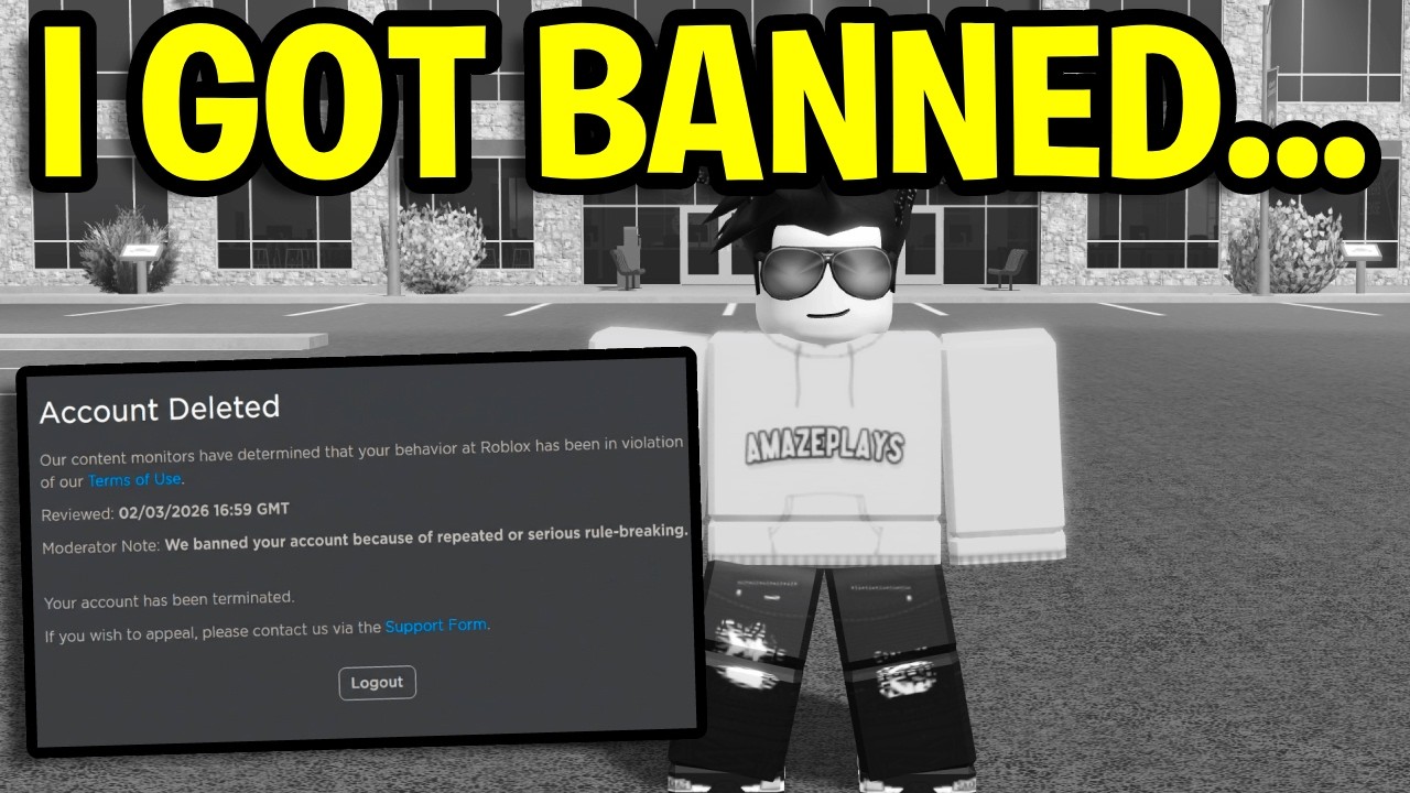 Меня навсегда забанили в Roblox.
