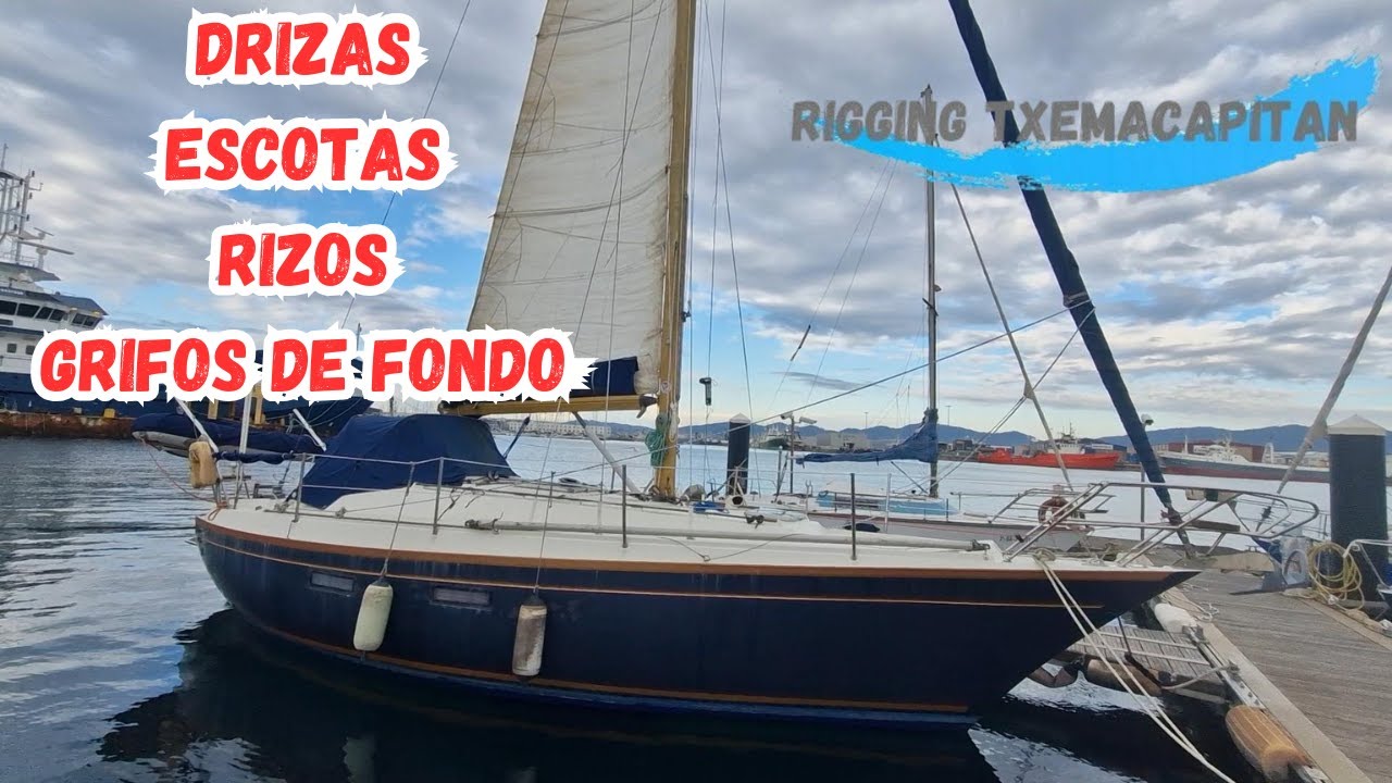 Cambio de jarcia de labor y grifos de fondo en un velero Dufour 34