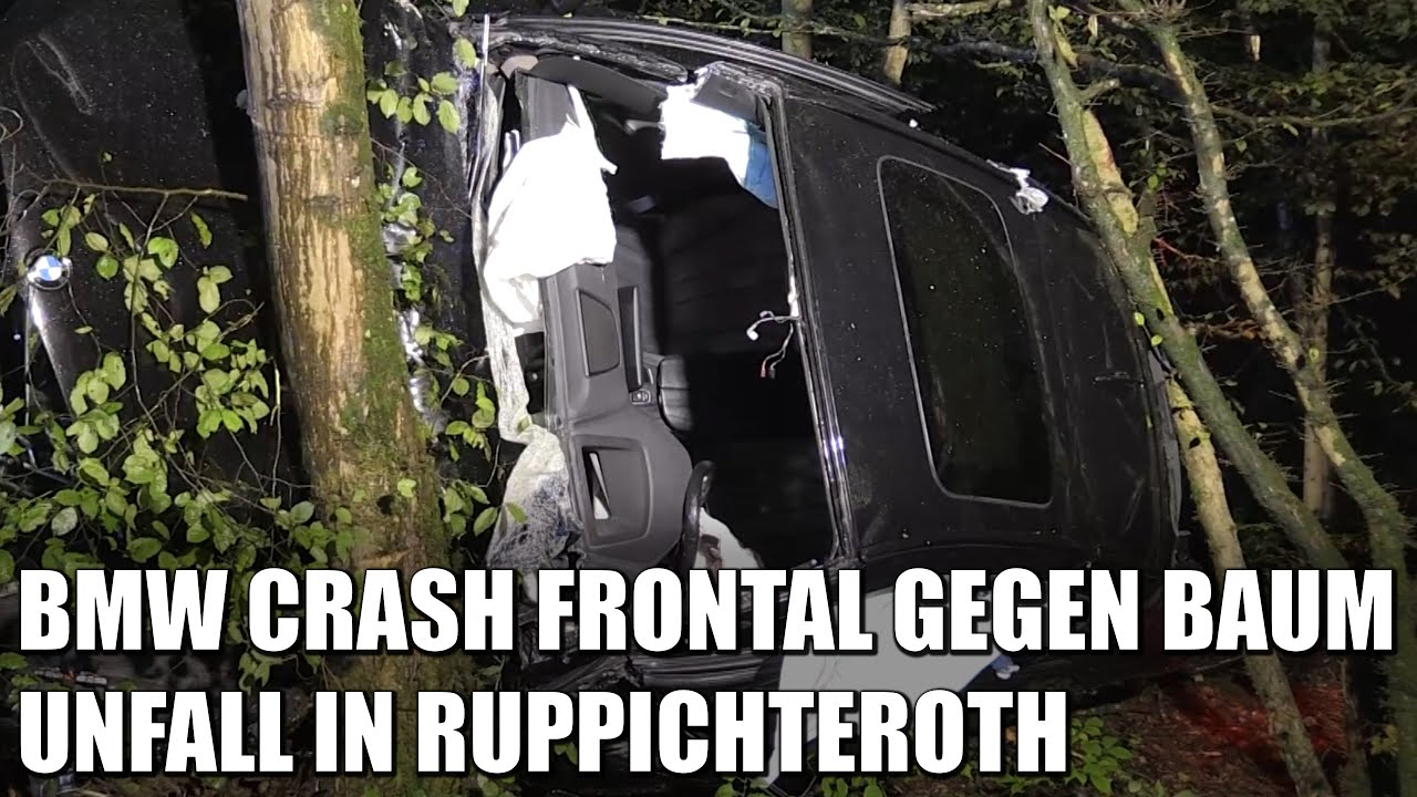 BMW X6 prallt frontal gegen Baum: Feuerwehr schneidet in Ruppichteroth Fahrer aus Wrack | 17.09.2022