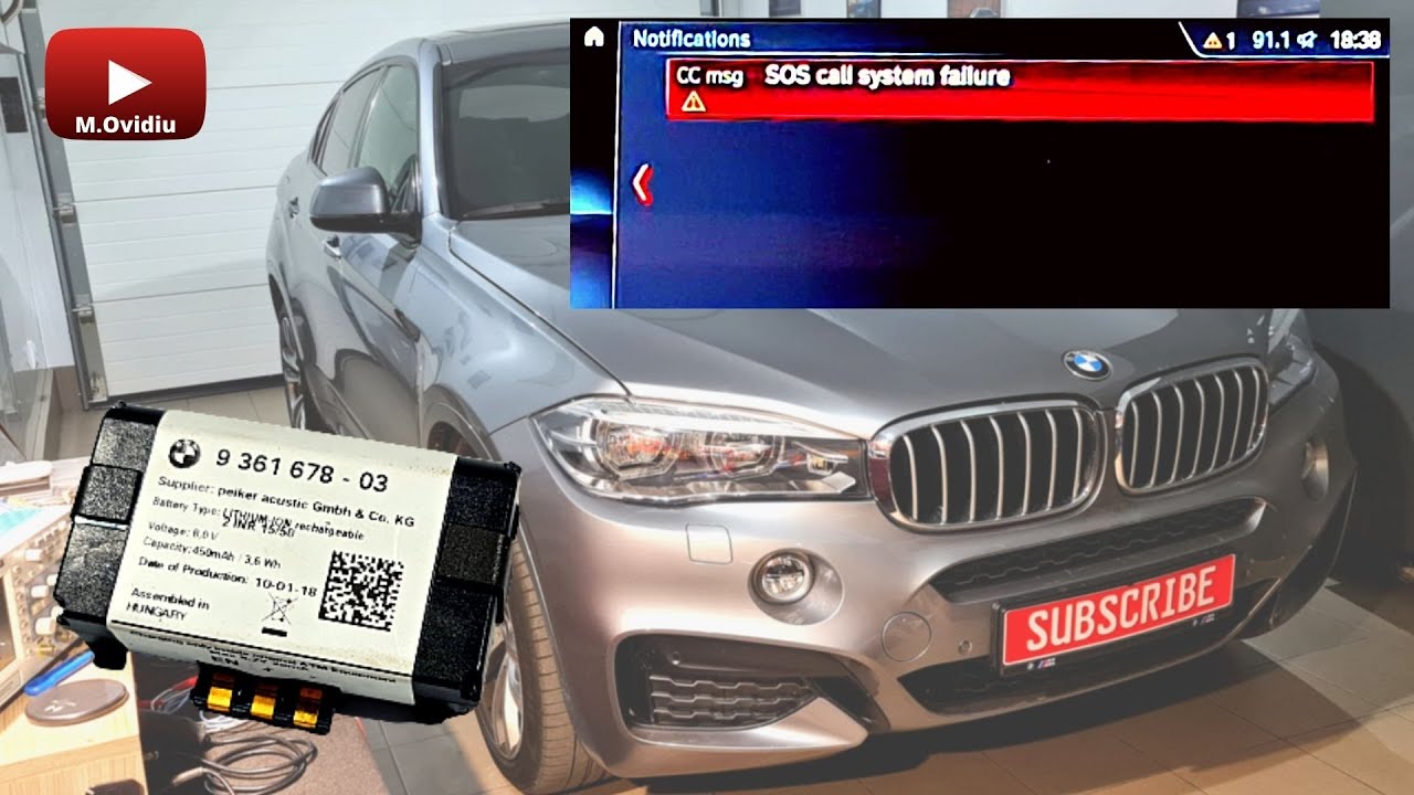 BMW SOS call system failure ! emergency battery