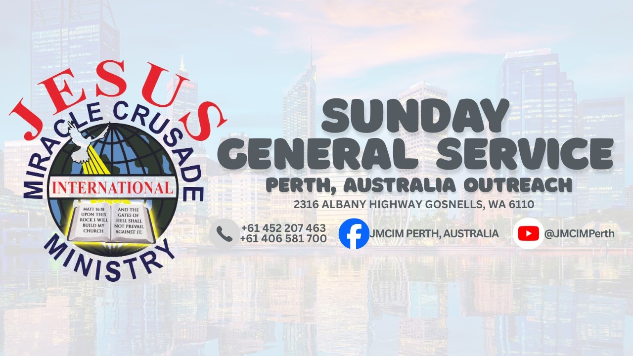 JMCIM PERTH AUSTRALIA Live Streaming of SUNDAY GENERAL SERVICE | FEBRUARY 22, 2026