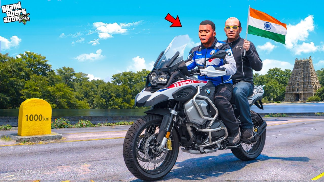 Franklin & Chithapu Start a Long Bike Trip in GTA 5