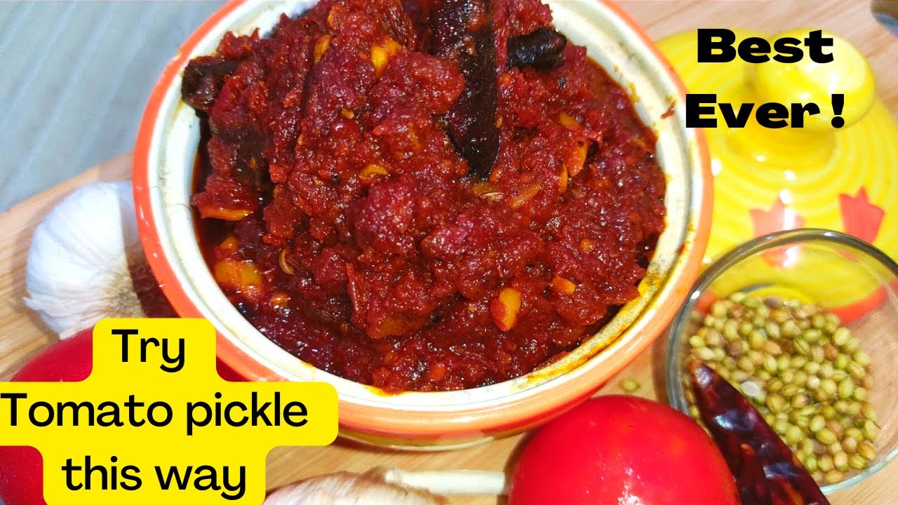 Garlic Tomato Pickle Recipe - The BEST EVER!