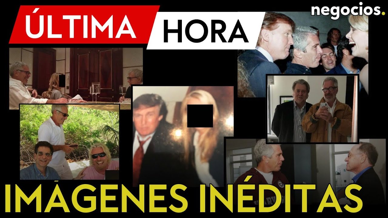 ÚLTIMA HORA | Se filtran imágenes inéditas de Epstein con personalidades como Trump o Clinton