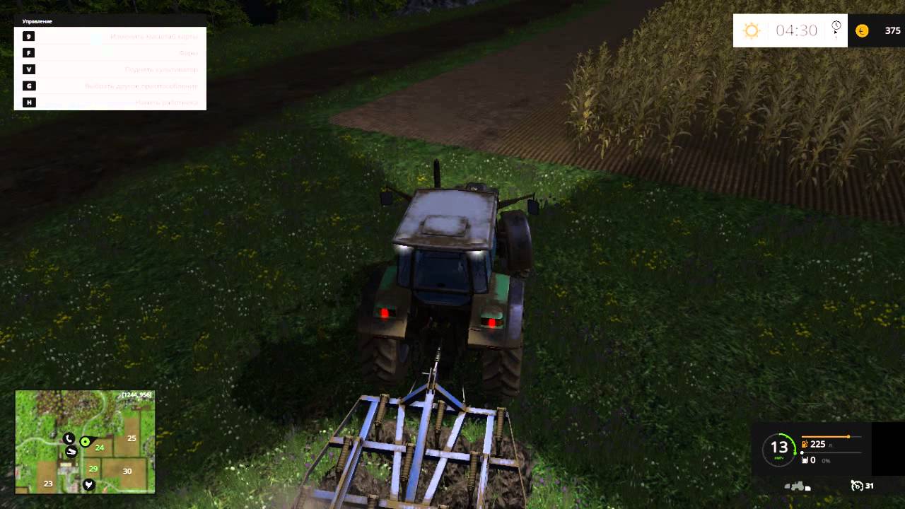Farming Simulator 15 co-op Часть№9 Работаем.