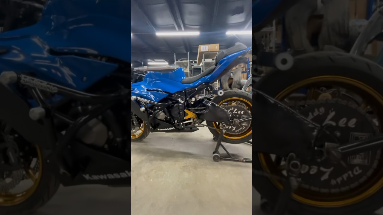 Building a 2020 ninja 636 stunt bike.. #stuntbike  #ninja #wheelies