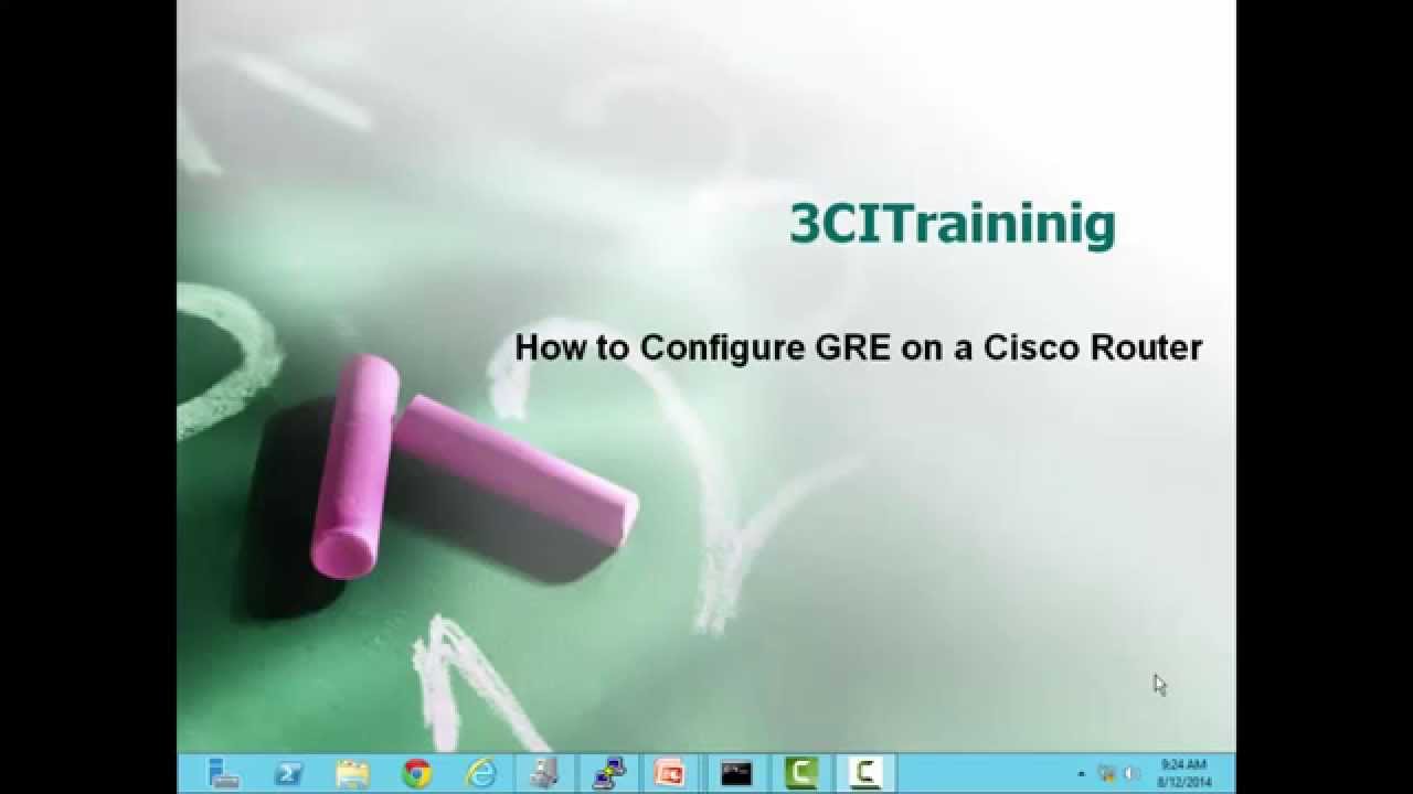 How to create a Cisco GRE tunnel.