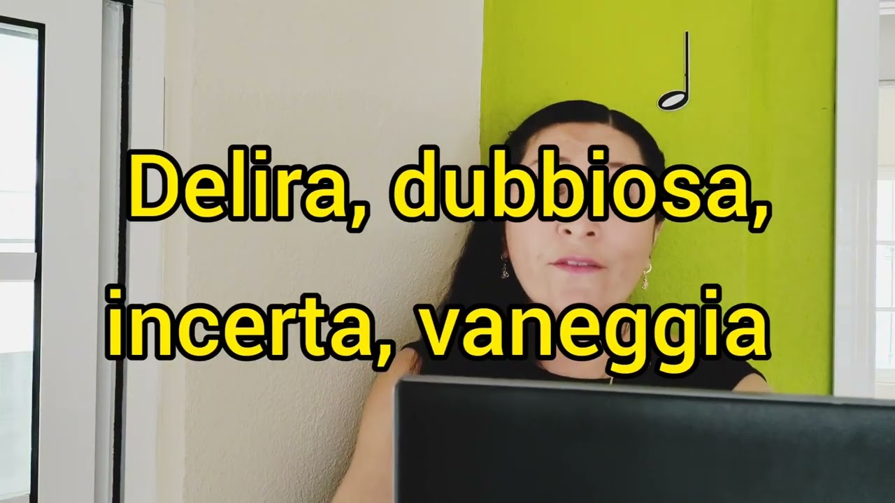 Delira dubbiosa. Voces agudas. Nicola Vaccai. Los semitonos
