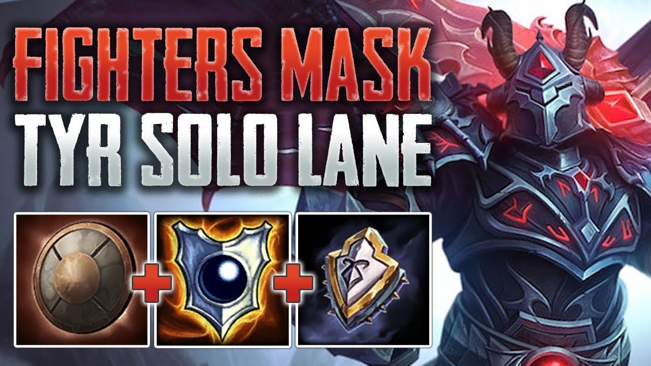 FIGHTERS MASK OP! Tyr Solo Gameplay (SMITE Conquest)
