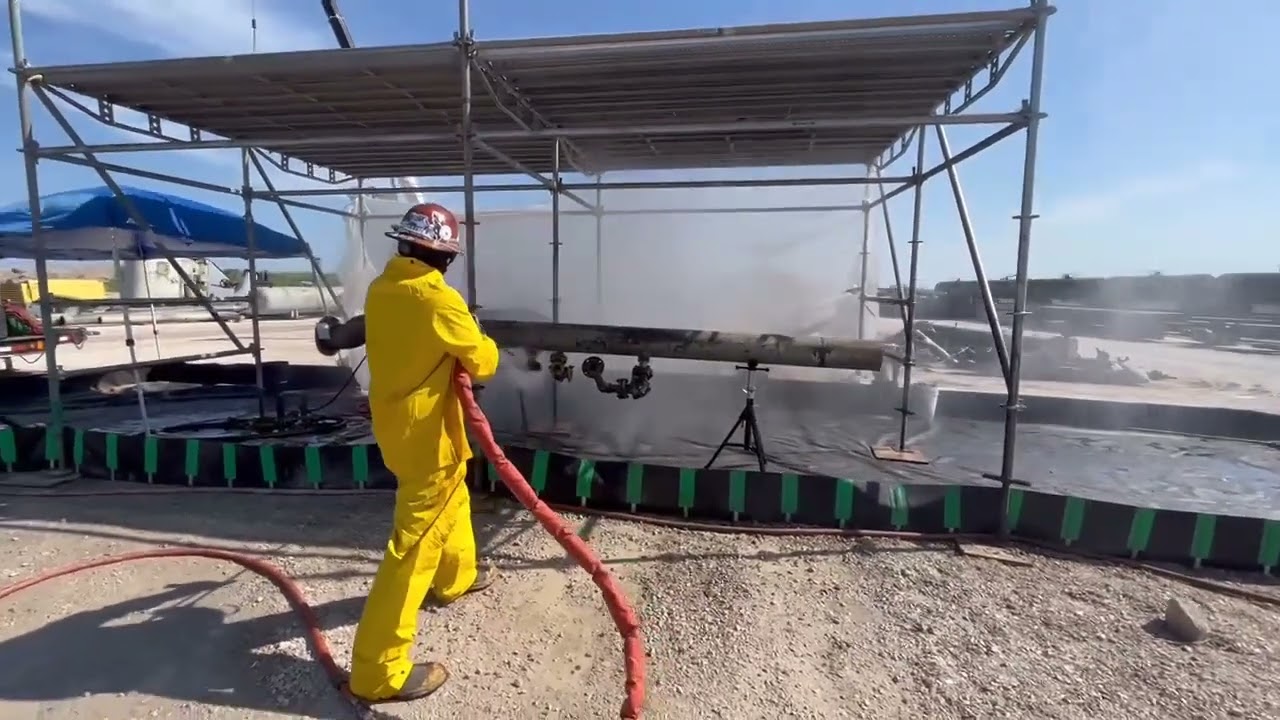 hydro blasting - using the shotgun at 20k psi