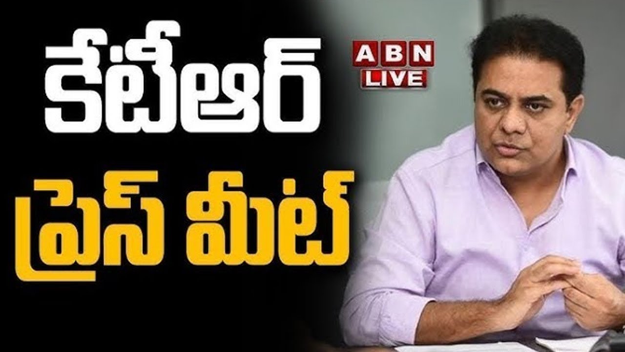 🔴LIVE: Telangana EX-Minister KTR Press Meet || ABN Telugu