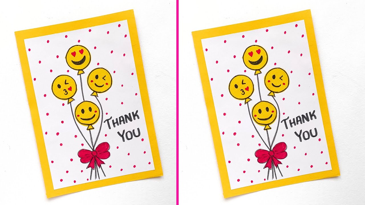 Easy Thank You Card Ideas | Thanks giving Card | Easy Thank You Greeting Card | Thank You Gift Card