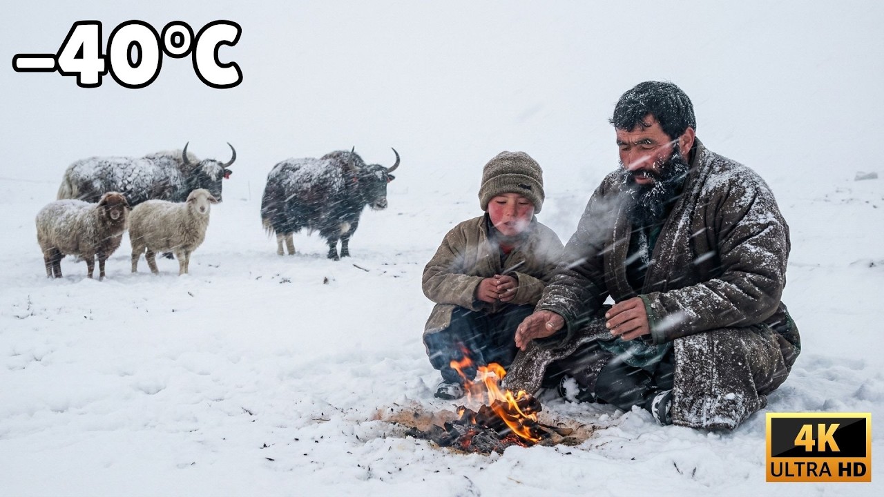 48 Hours Without Heat at -40°C | How This Afghan Cave Family Survives When Fire Goes Out