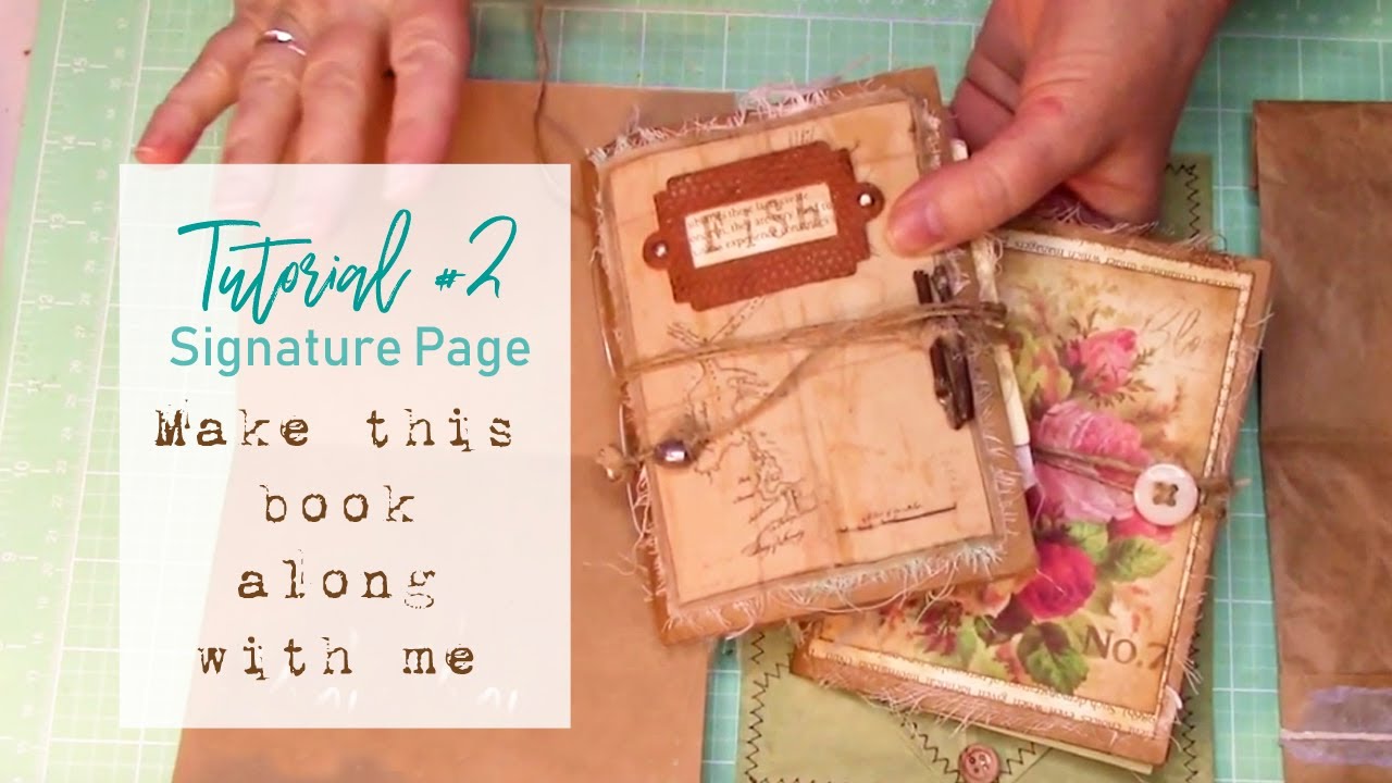 2A - Fish Stories Tutorial - Brown Bag Page - Masculine Junk Journal Tutorial