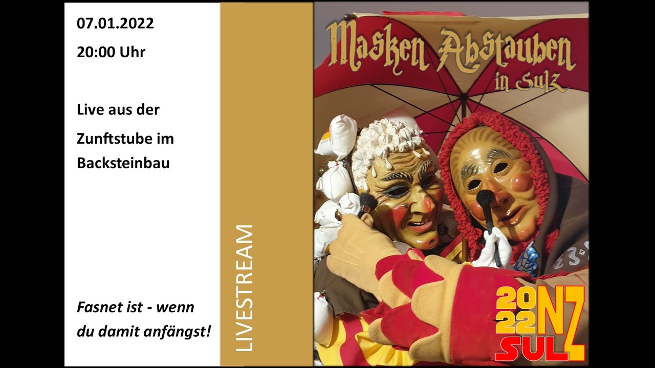 Maskenabstauben  2022 - Live aus der Sulzer Zunftstube