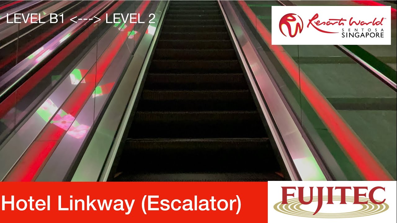 Resorts World Sentosa || Fujitec Escalator (Hotel linkway) 🇸🇬
