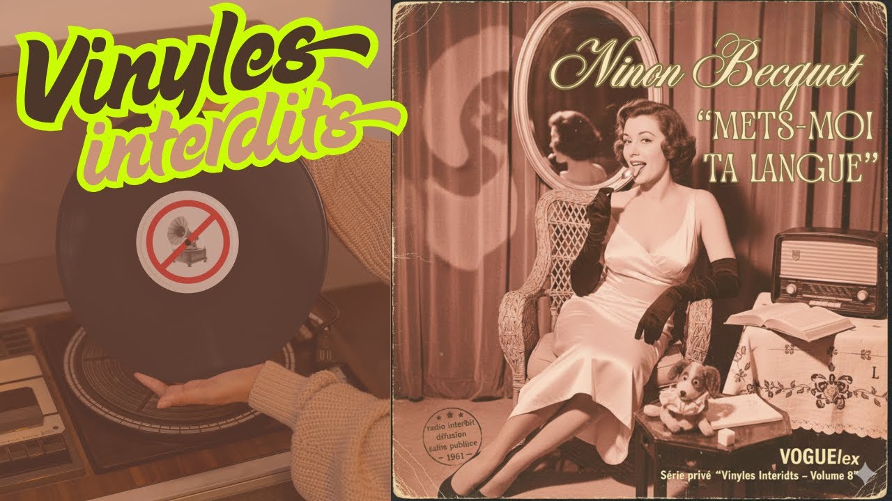 Mets-moi ta langue – Ninon Becquet (1959) | Vinyle rare et interdit – perle érotico-swing oubliée