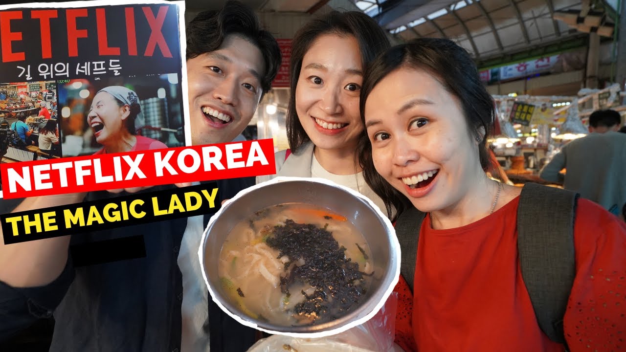 NETFLIX KOREA Street Food Tour Ft. Aaron and Claire at Gwangjang Market