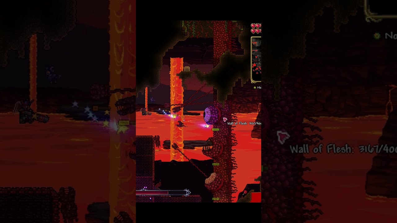 TERRARIA Defeat The WALL OF FLESH Boss Battle Gameplay