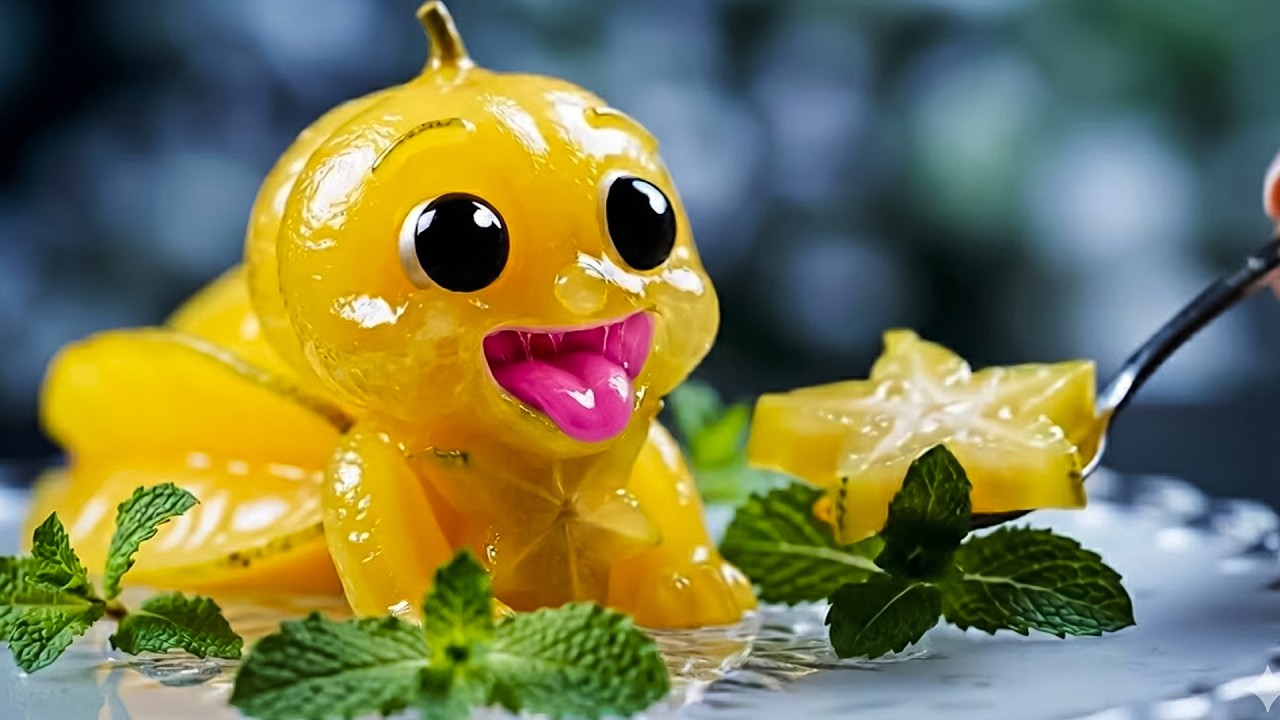 🍔 UNBELIEVABLE ASMR: FEEDING CUTE ALIVE USA FOOD CREATURES! MINI BURGER & EXOTIC FRUIT BABIES