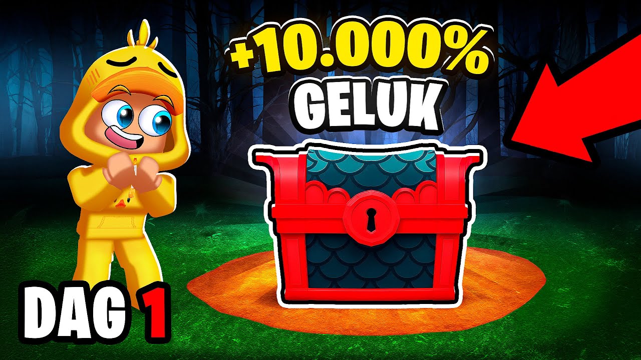 Ik Heb +999 GELUK In 99 Nachten Overleven In Het Bos! (Roblox)