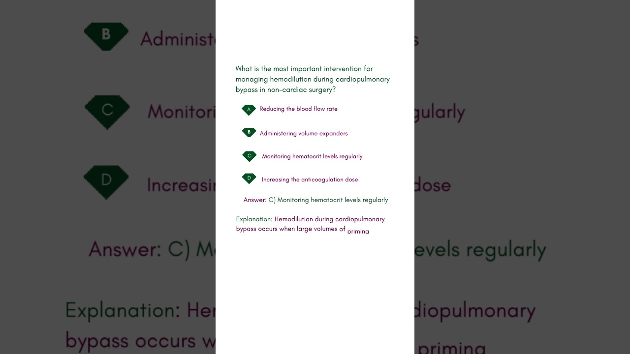 What is the most important intervention for managing hemodilution during cardiopulmonary bypass