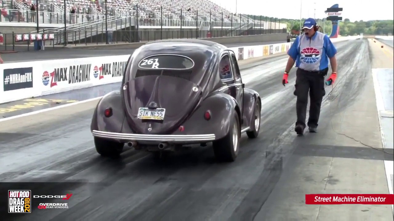 Andrew Short and his 1955 beetle on drag week 2018