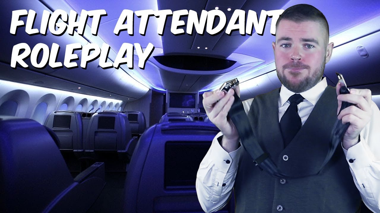 ASMR Male Flight Attendant Roleplay ✈️ Helps With Flying Anxiety