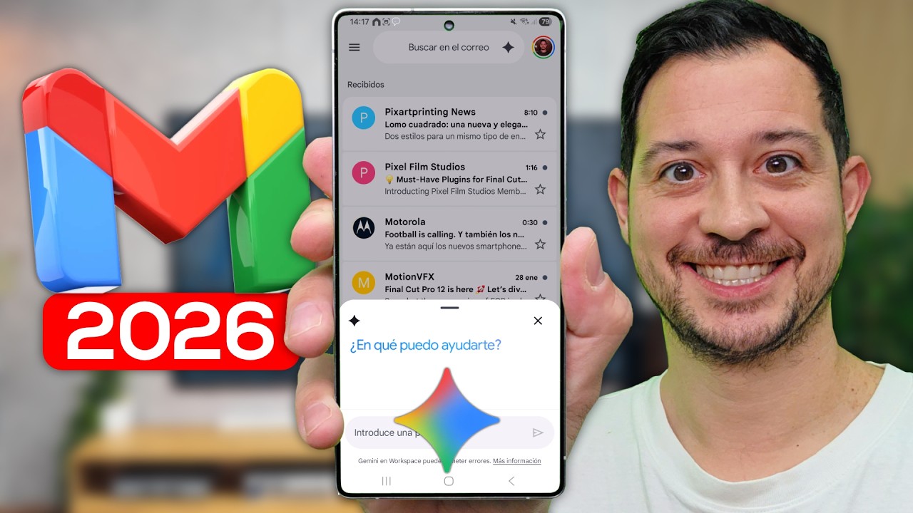 Actualizar GMAIL 2026 Y... Vaya LOCURA 🤯 Gmail con Gemini 3