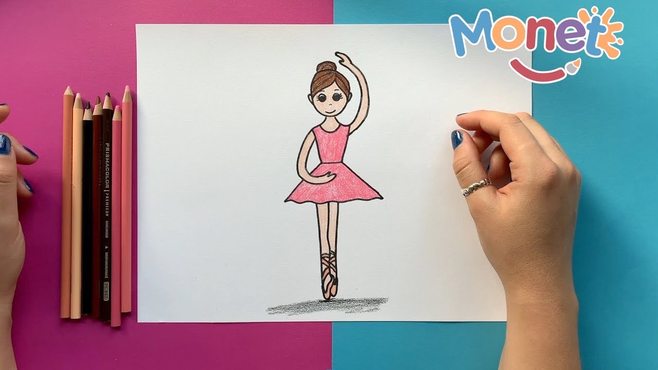 Como dibujar una BAILARINA // Paso a paso!!!