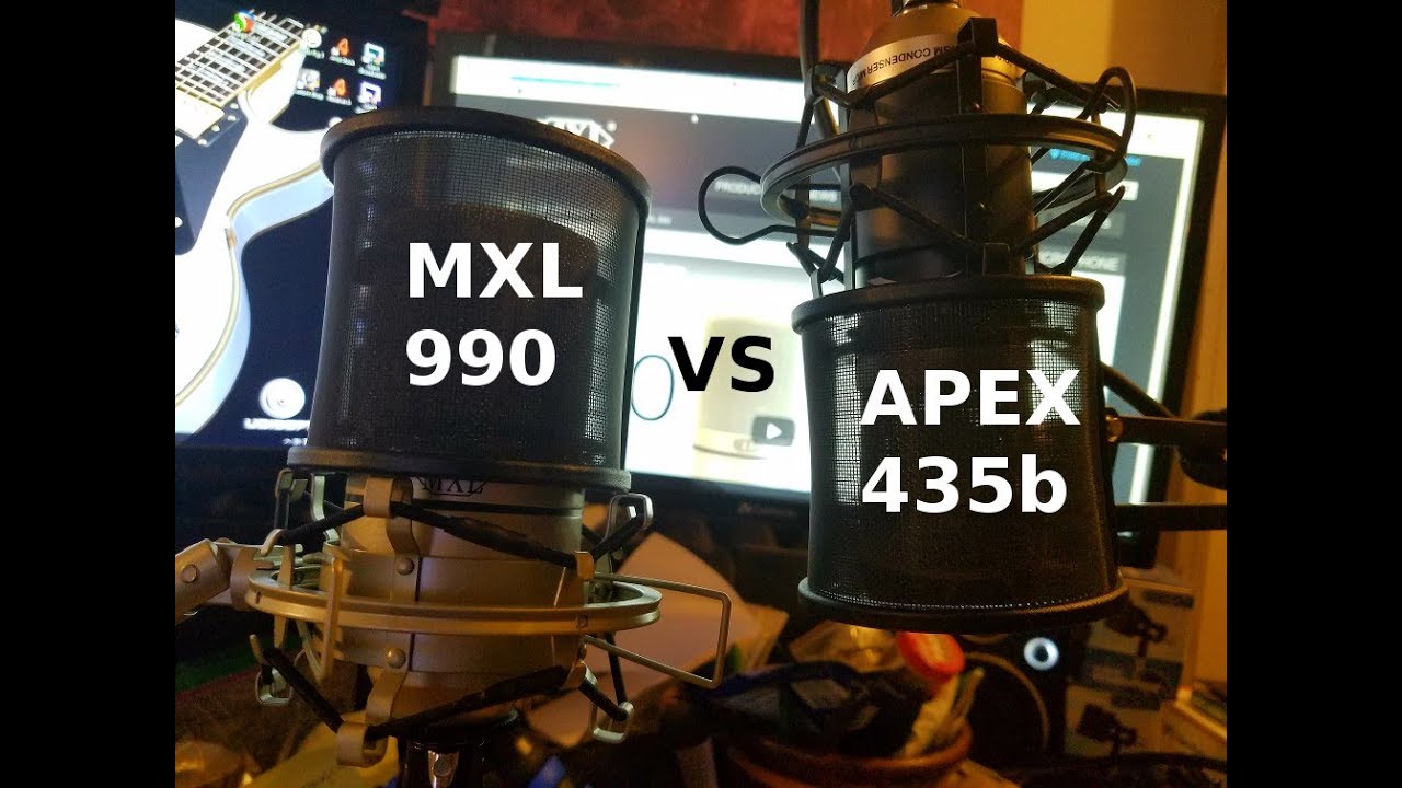 MXL990 and APEX435b Budget Mic Comparison
