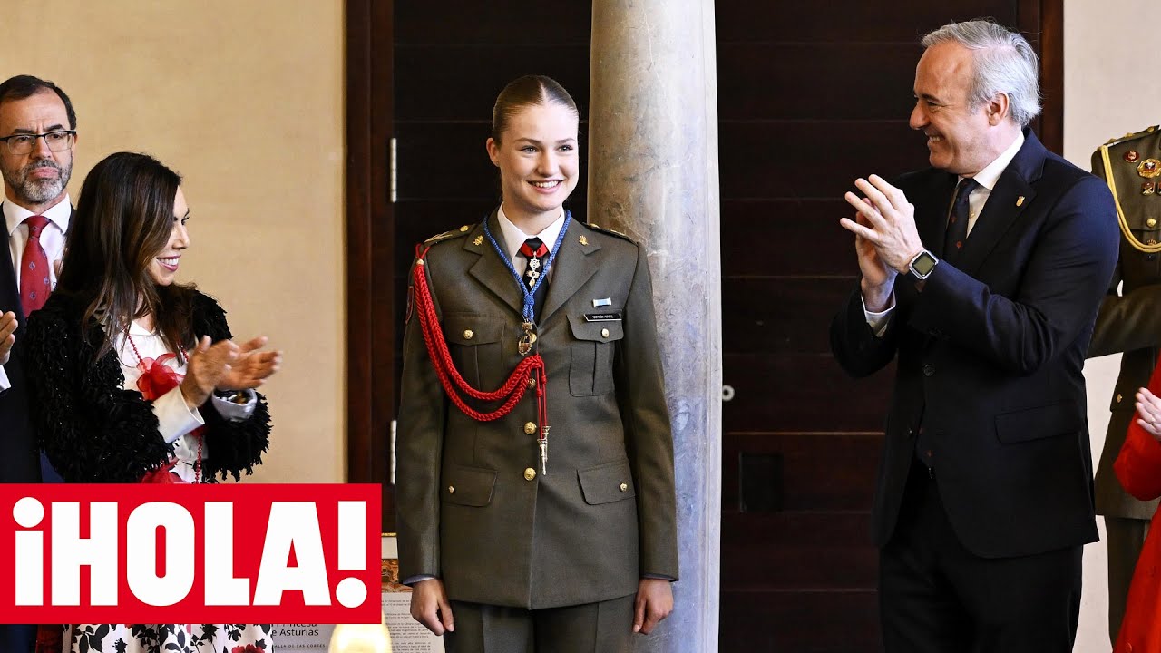 La princesa Leonor, muy emocionada por el homenaje recibido en Zaragoza: 'Me siento una maña más'