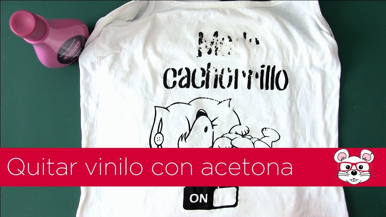 Quitar vinilo con acetona - FAIL