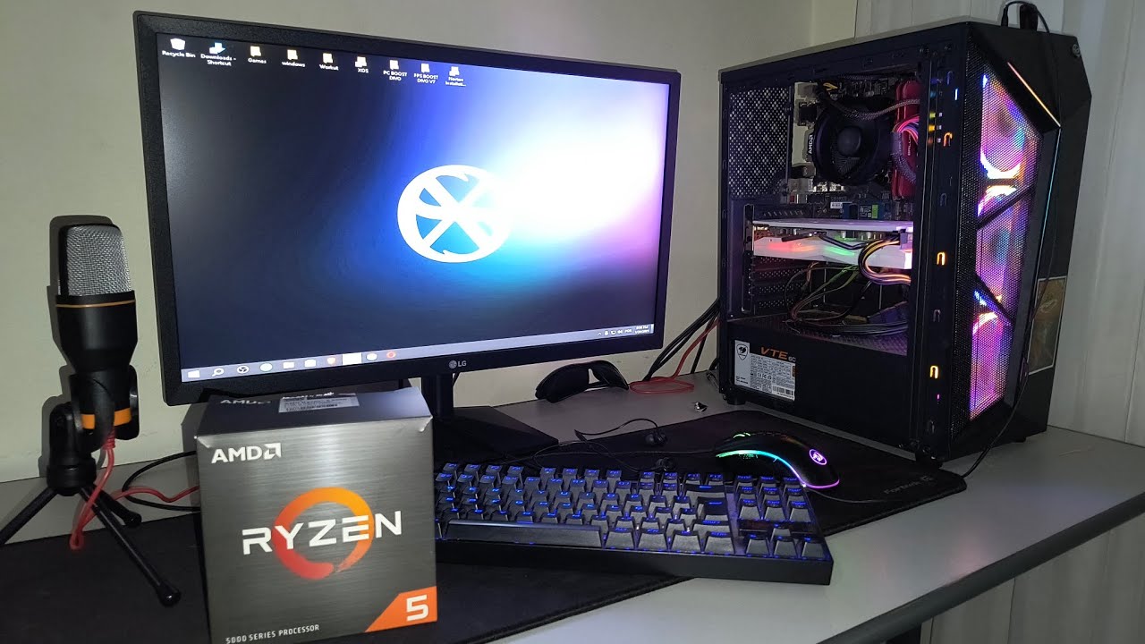 TESTANDO O RYZEN 5 5500 EM JOGOS! (FORT,FIVEM E WARZONE) Vídeo Super Detalhado!