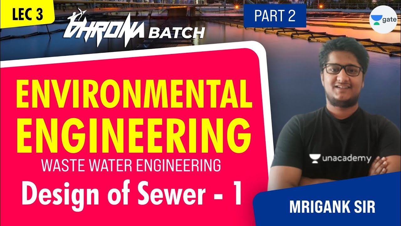Design of Sewer Part 1 | L:3 | Waste Water Engg. | Environmental Engineering-Part 2