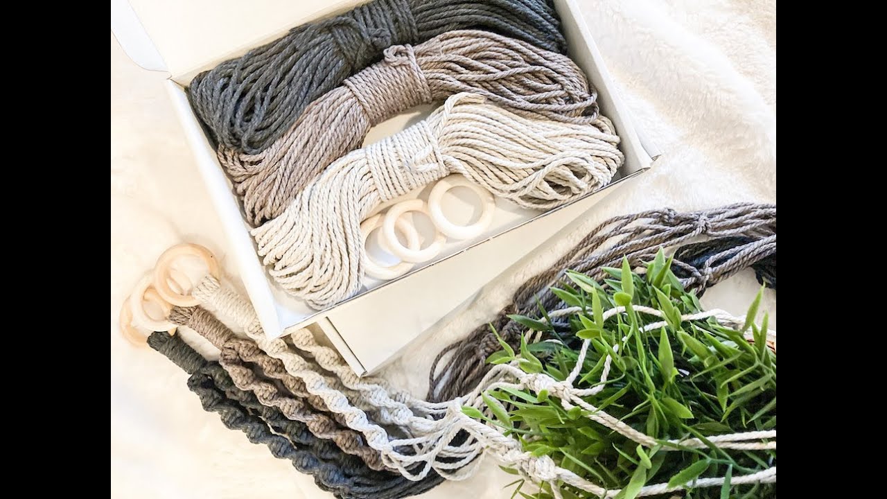 Easy macramé plantenhanger tutorial - Nederlands