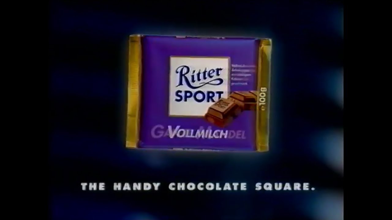 Ritter Sport - choklad   TV4 reklam   Fredag 12 mars 1999