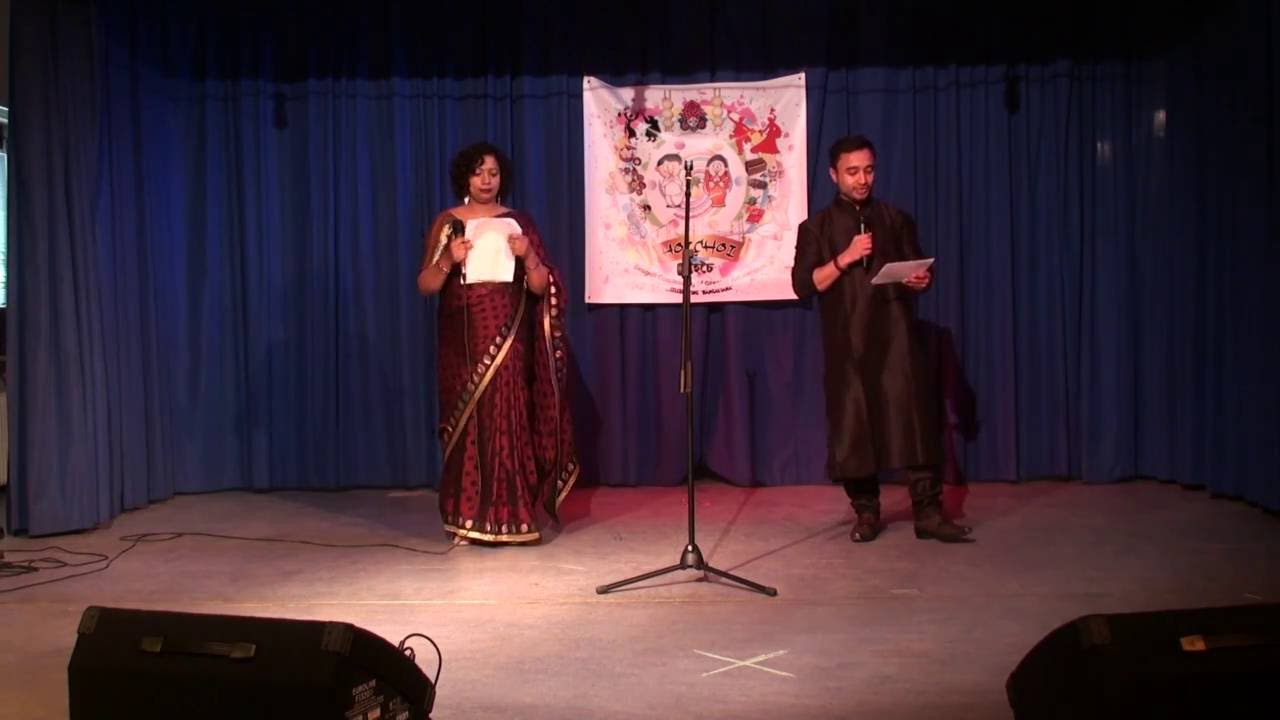 Anchoring by our anchors Debasri Dasgupta and Abhishek Banerjee @ Poila Boishakh 2016