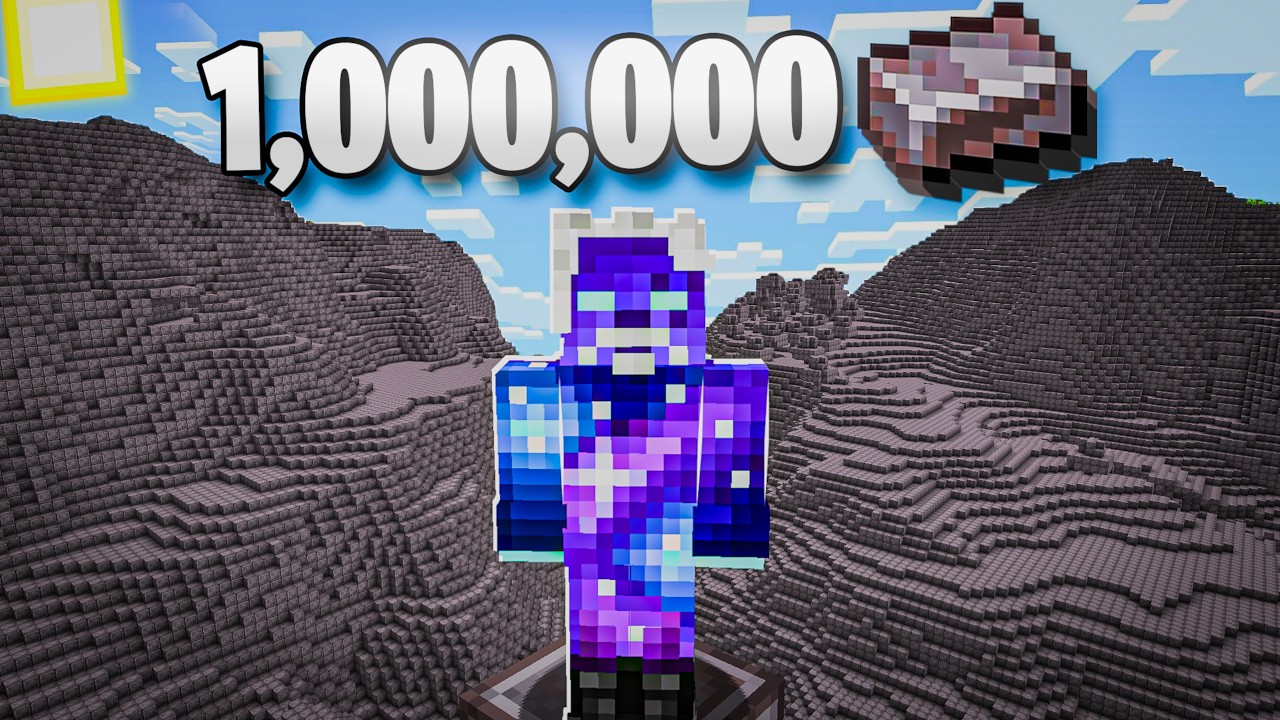 هل بتقدر تجمع 1,000,000 حبة نذرايت في ماين كرافت؟