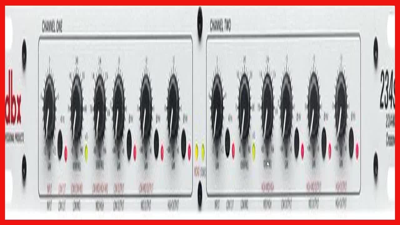 dbx 234s Stereo 2-Way, Mono 4-Way Crossover: Precision Audio Control for Cleaner Sound