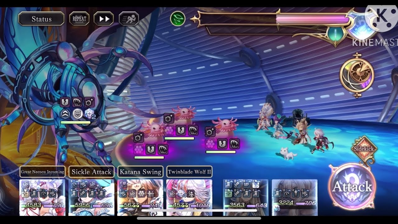 [Another Eden] - Necromaton Finis Boss -Ode to Origin 3 Part 5 End script