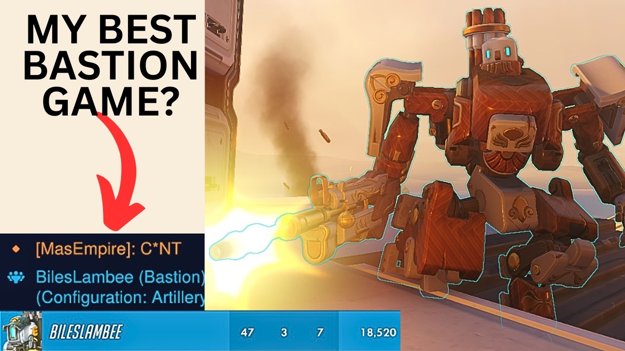 MY BEST COMP GAME ON BASTION? | OVERWATCH