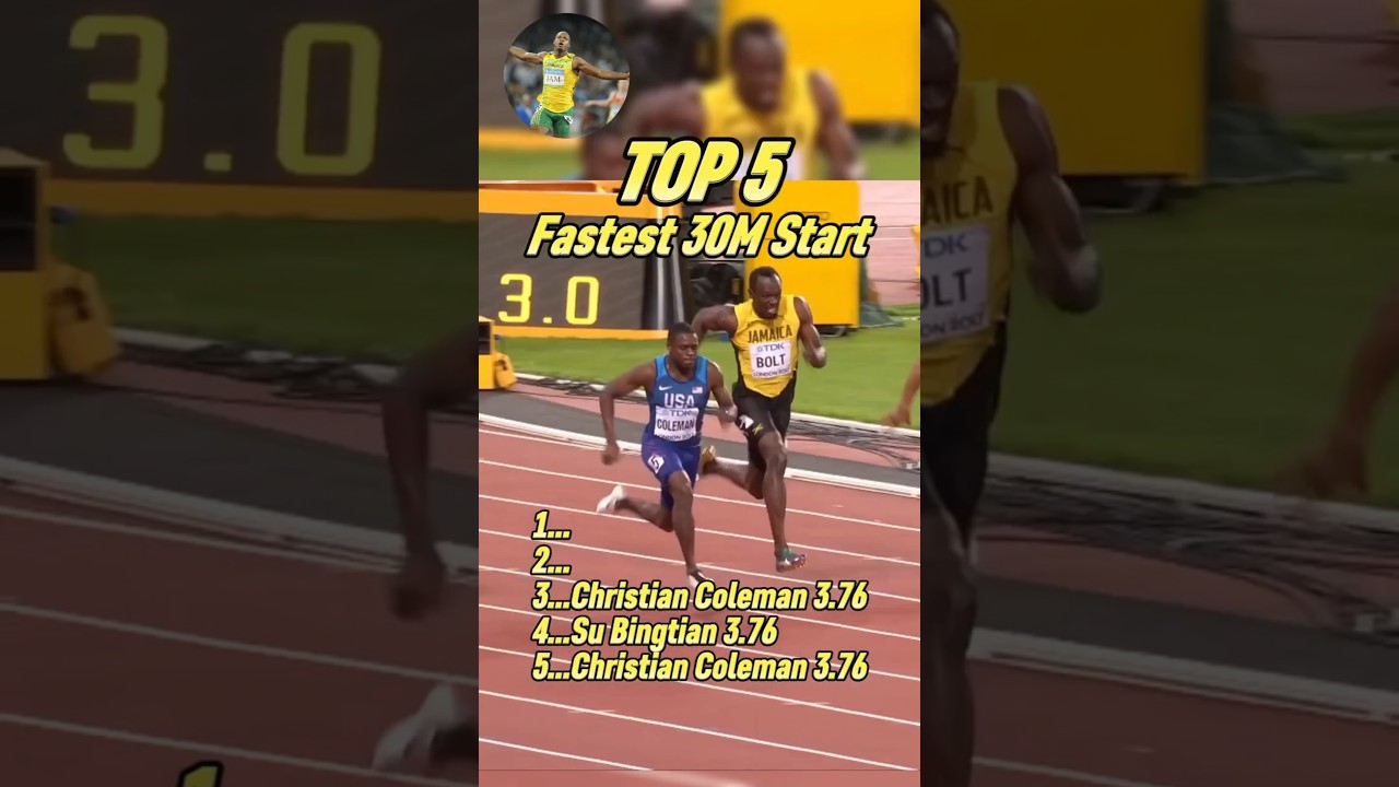 Top 5 Fastest 30m Splits in 100m Sprint History!