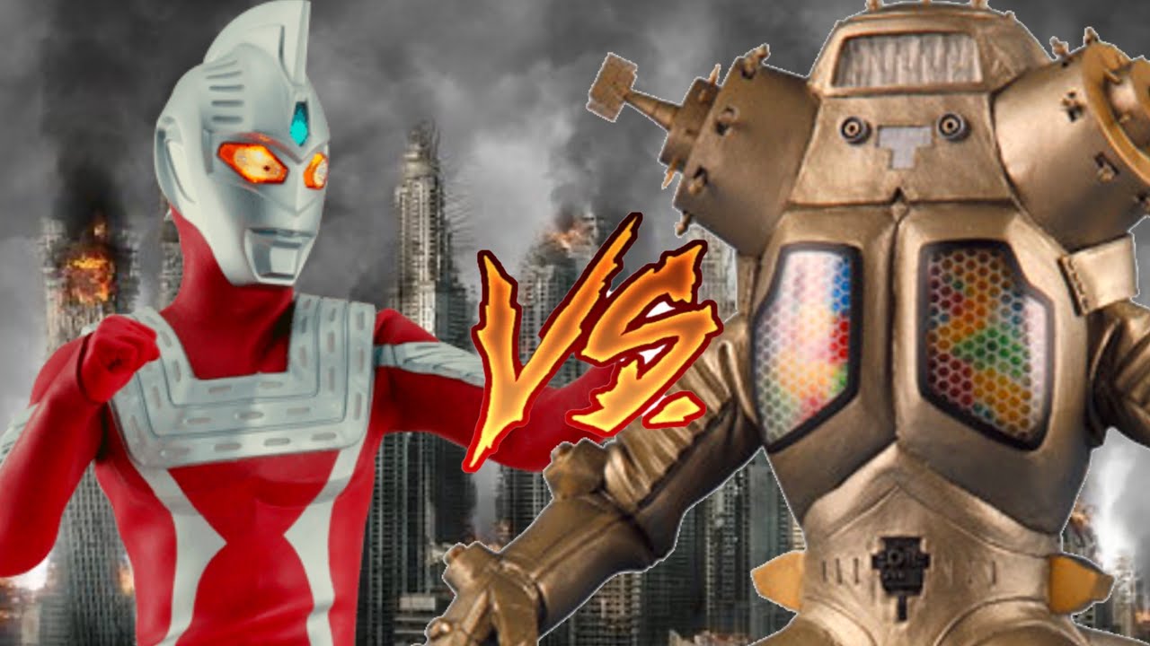 Ultraseven 21 vs King Joe! | Super hero robot battle!