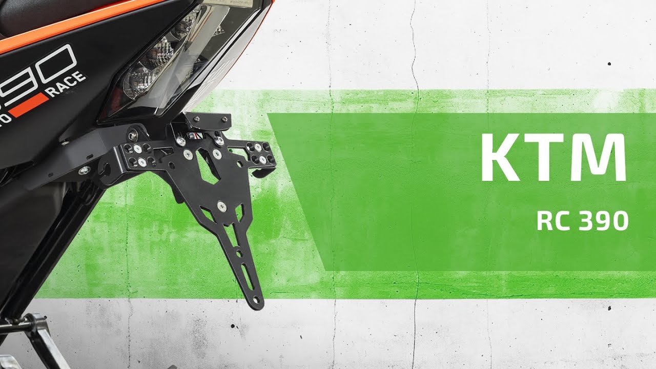 ZIEGER ® Kennzeichenhalter, kompatibel mit KTM RC 390 ab Baujahr 2023  | Montageanleitung