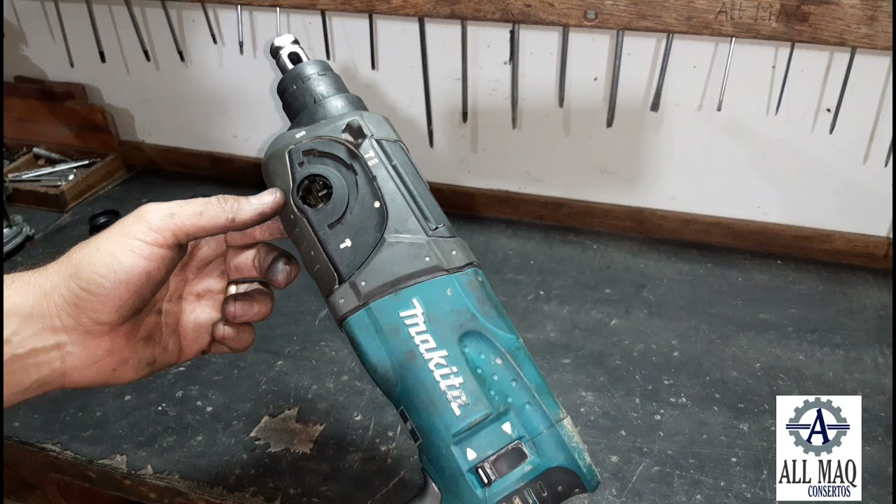 Resolvendo barulho de martelete Makita HR2470 (Continuação do vídeo #12) #AllMaqConsertos #14