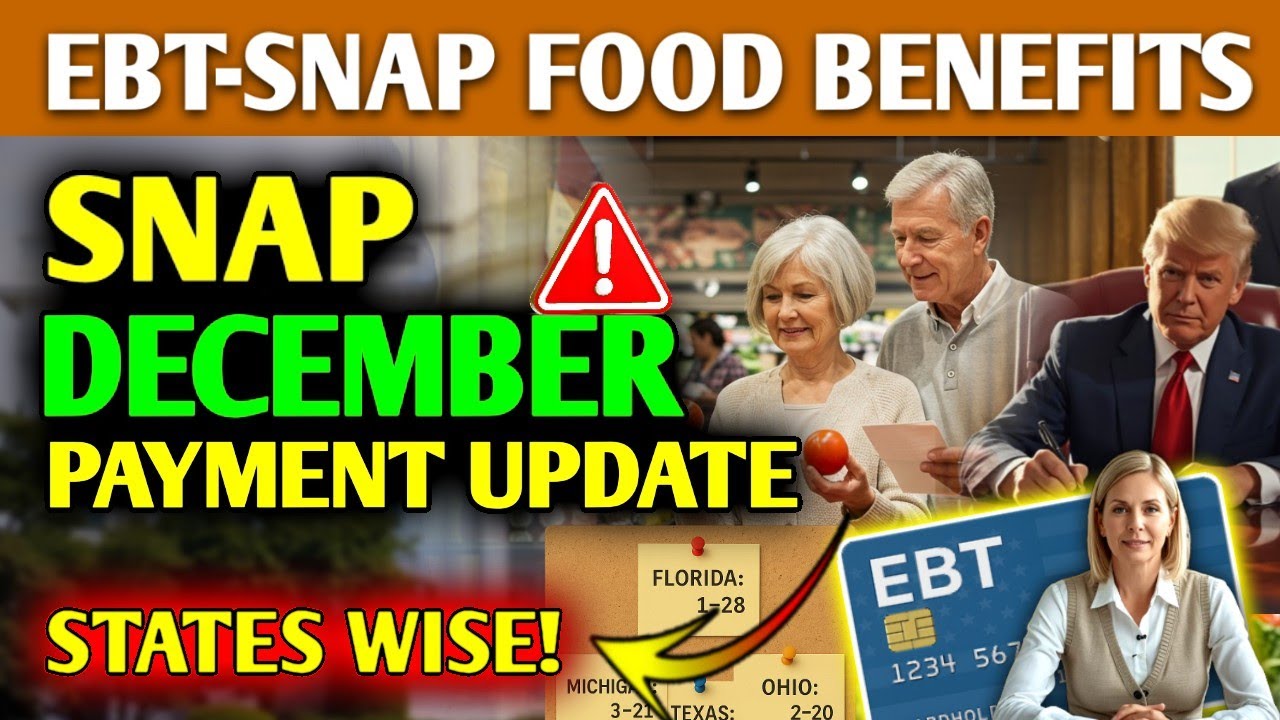 SNAP Benefits December Update 2025: Payment Dates for Every State | Snap Benefits Update Today 