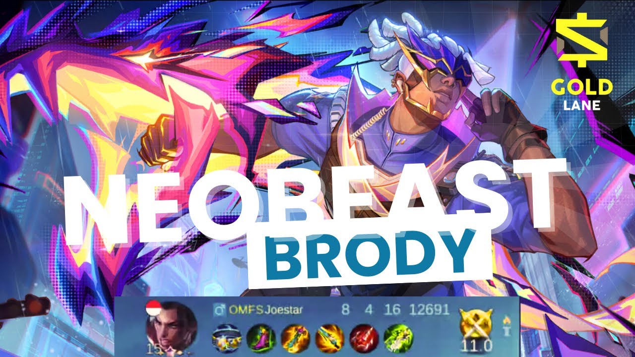 Brody Semi-Tank Neobeast Darah Badak Damage Galak #brodymlbb #mobilelegends #mlbbshorts 