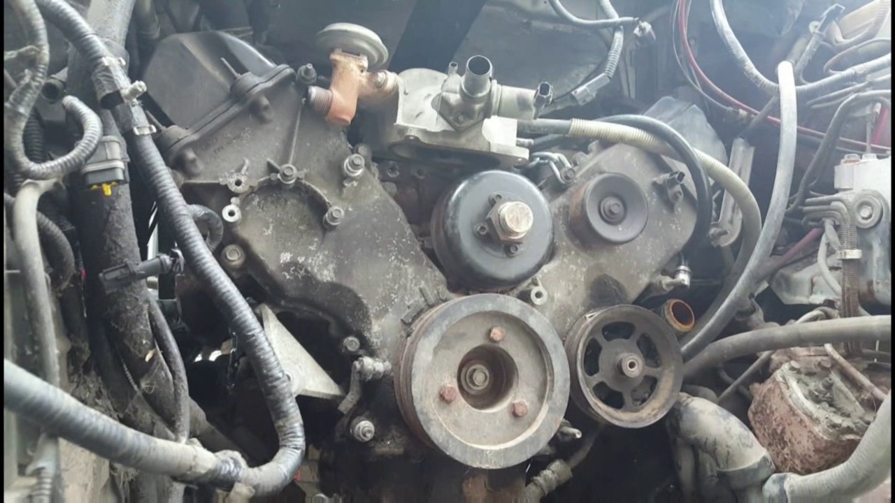 Removing the engine on a 1998 Ford E-350. Part 1 of 3